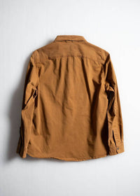 Iron & Resin Men's Popover Shirt in tan - women's long sleeve top - detail view