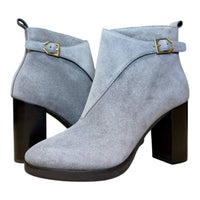 COLE HAAN Women's Harrington Grand Riding Bootie in stormcloud suede - women's shoe - view 6