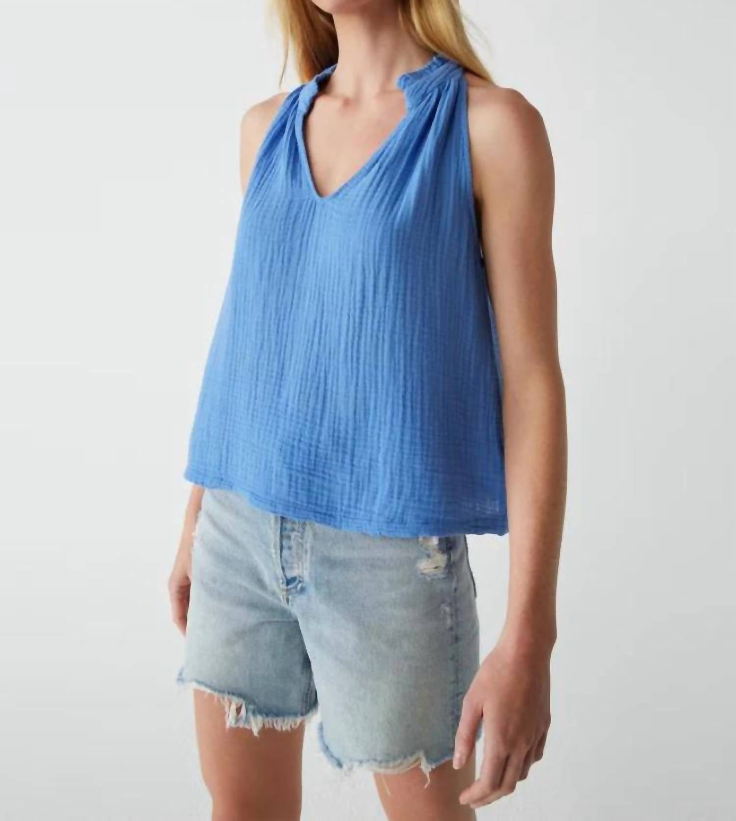 Michael Stars - Viola Split Neck Tank Top