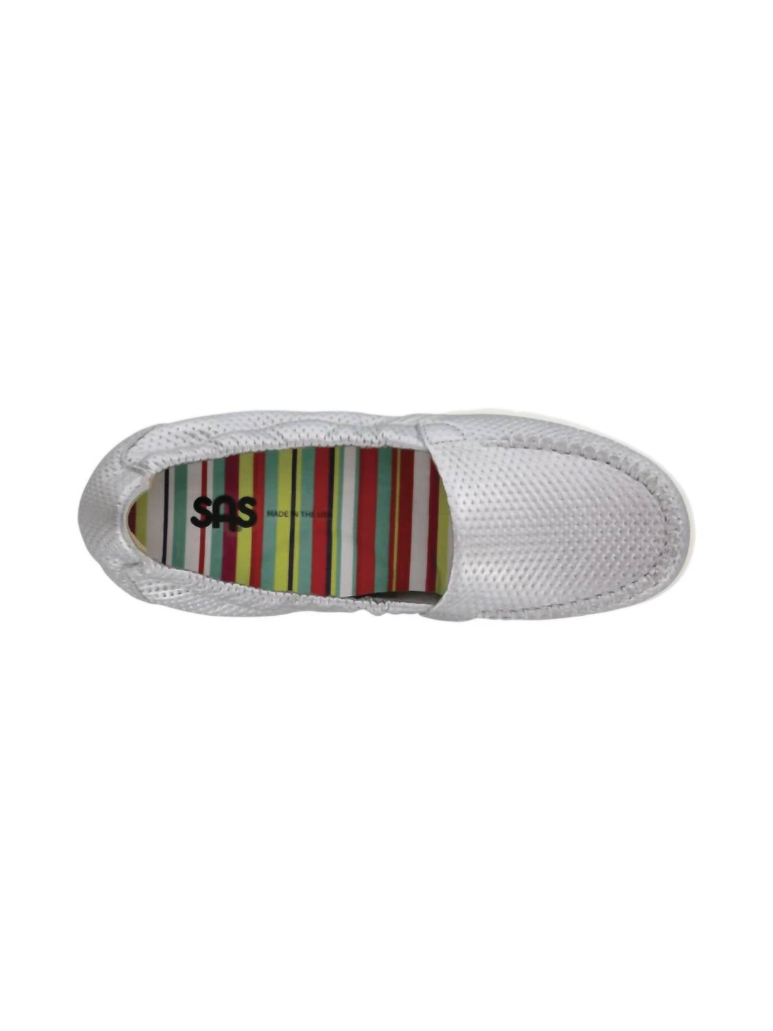 SAS Women's Sunny Loafers in silver - women's flats - alternate view