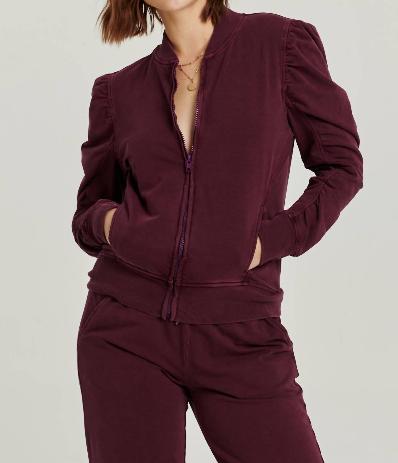 Another Love - Zippered Kangaroo Pocketed Sweatshirt