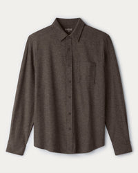 RHONE Wfh Long Sleeve Button Down Shirt in cafe noir heather - men's shirt - view 4