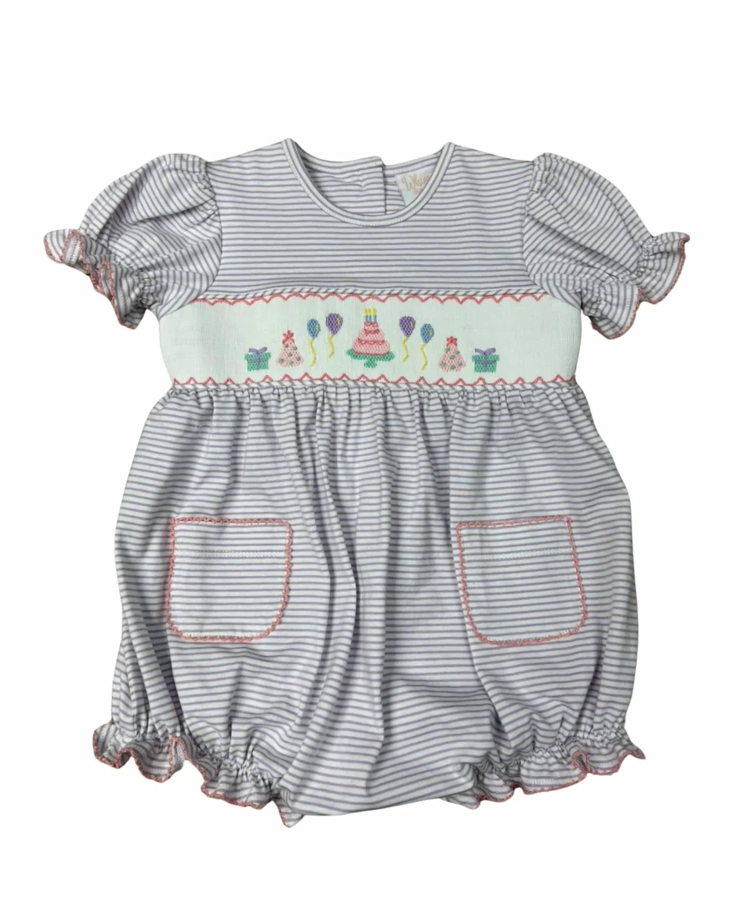 Whimsy Bay Kids - Kids' Smocked Pocket Bubble