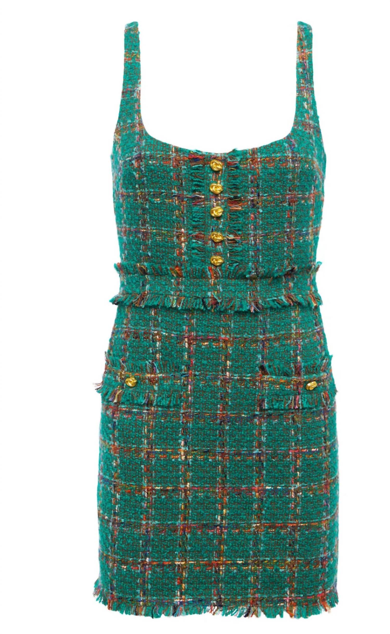 L'Agence - Valli Square Neck Mini Dress