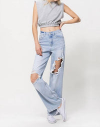 Vervet By Flying Monkey - 90's Vintage Loose Distressed Jeans