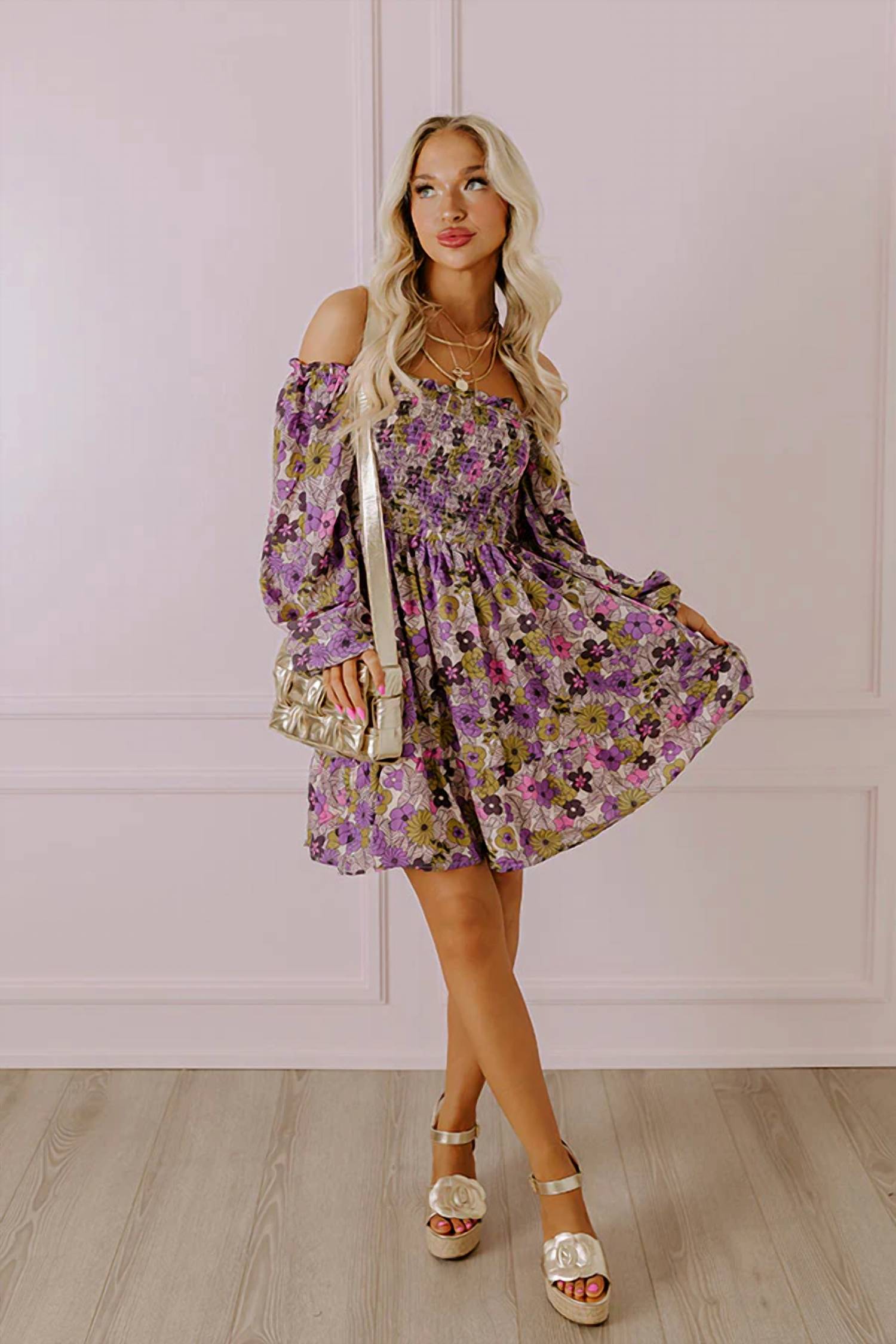 Entro - More To Say Smocked Dress