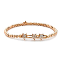 Hulchi Belluni - Women's Estelle Trinity Floating Star Stretchy Bracelet