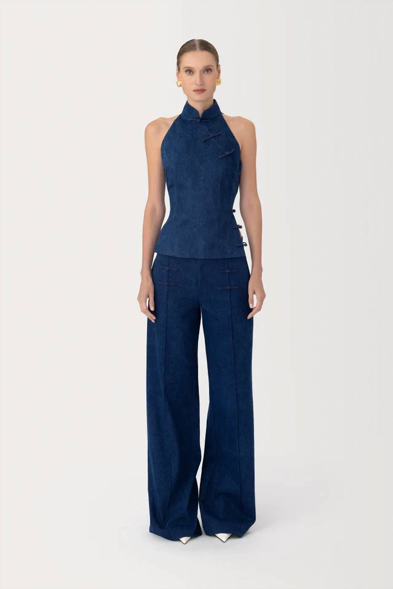 Sau Lee - Mason Wide Leg Pants