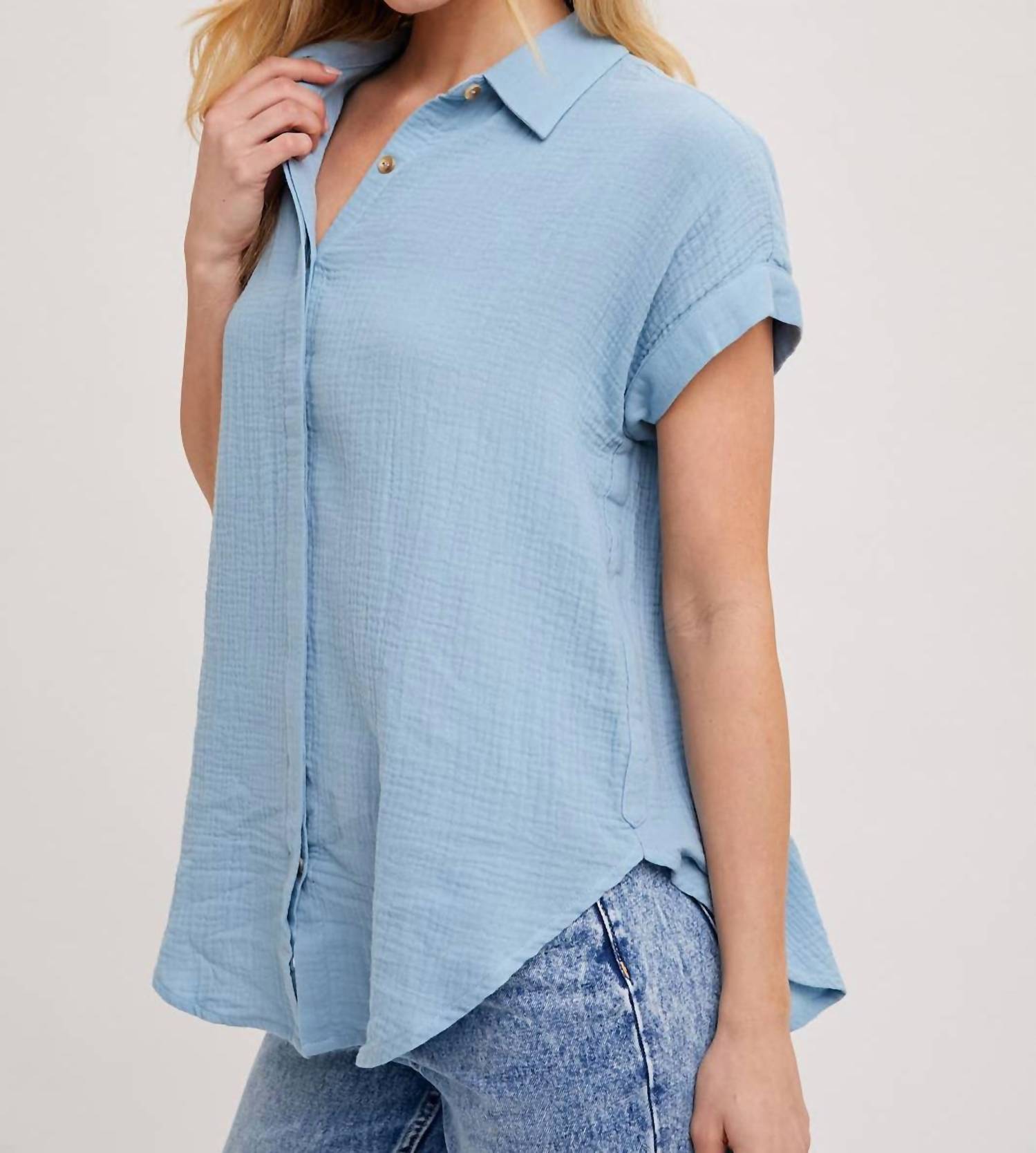 Bluivy - Button Up Cotton Shirt