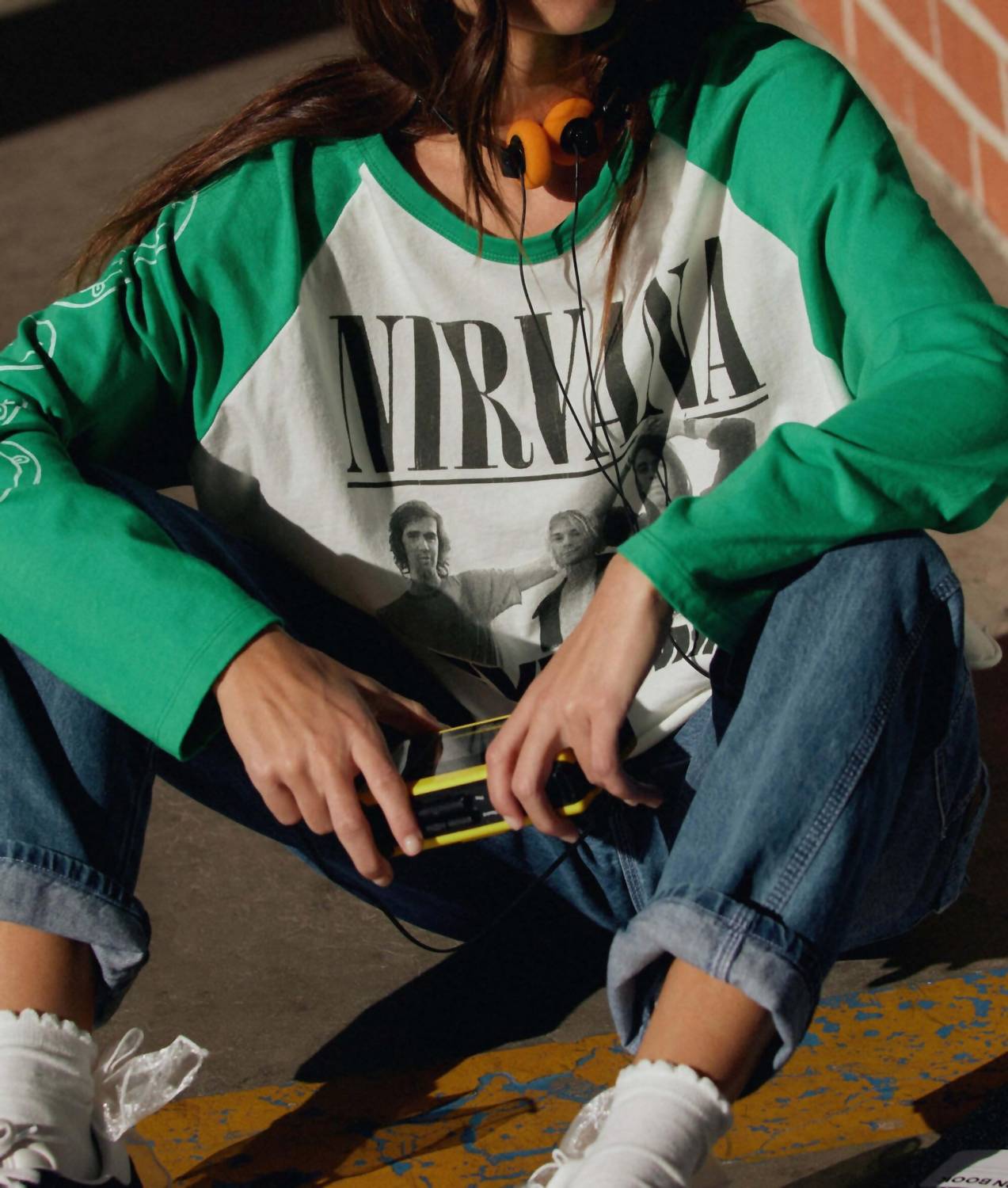 Daydreamer - Nirvana Nevermind Crop Long Sleeve Tee