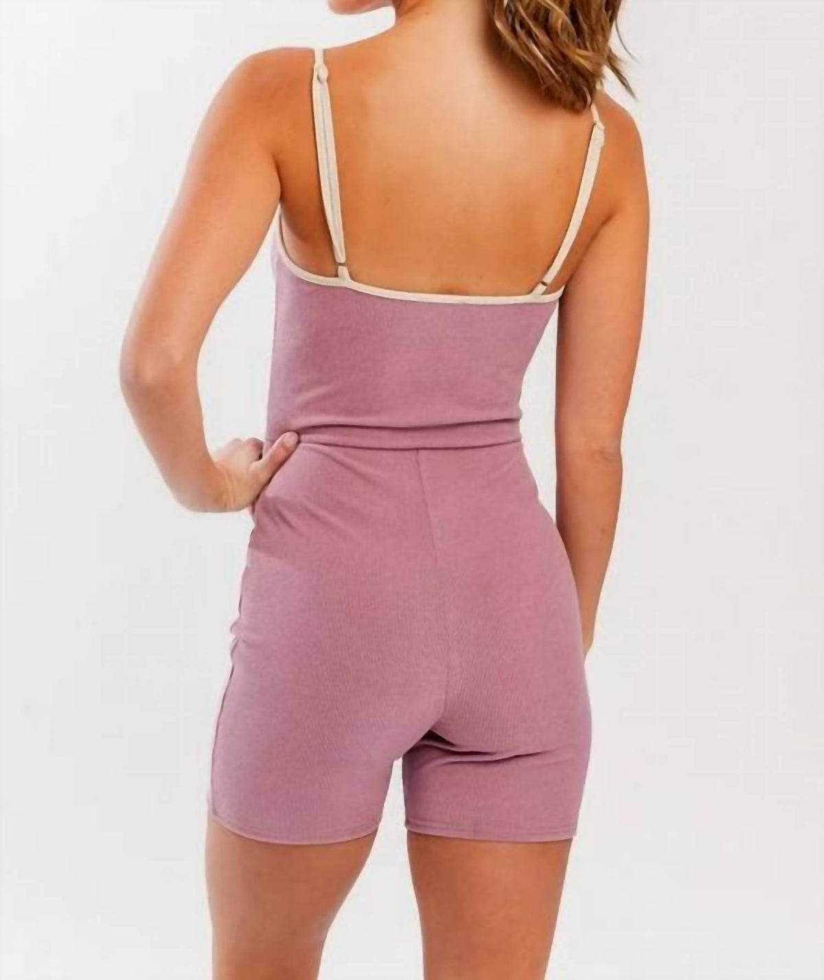 Le Lis - Contrast Binding Rib Romper