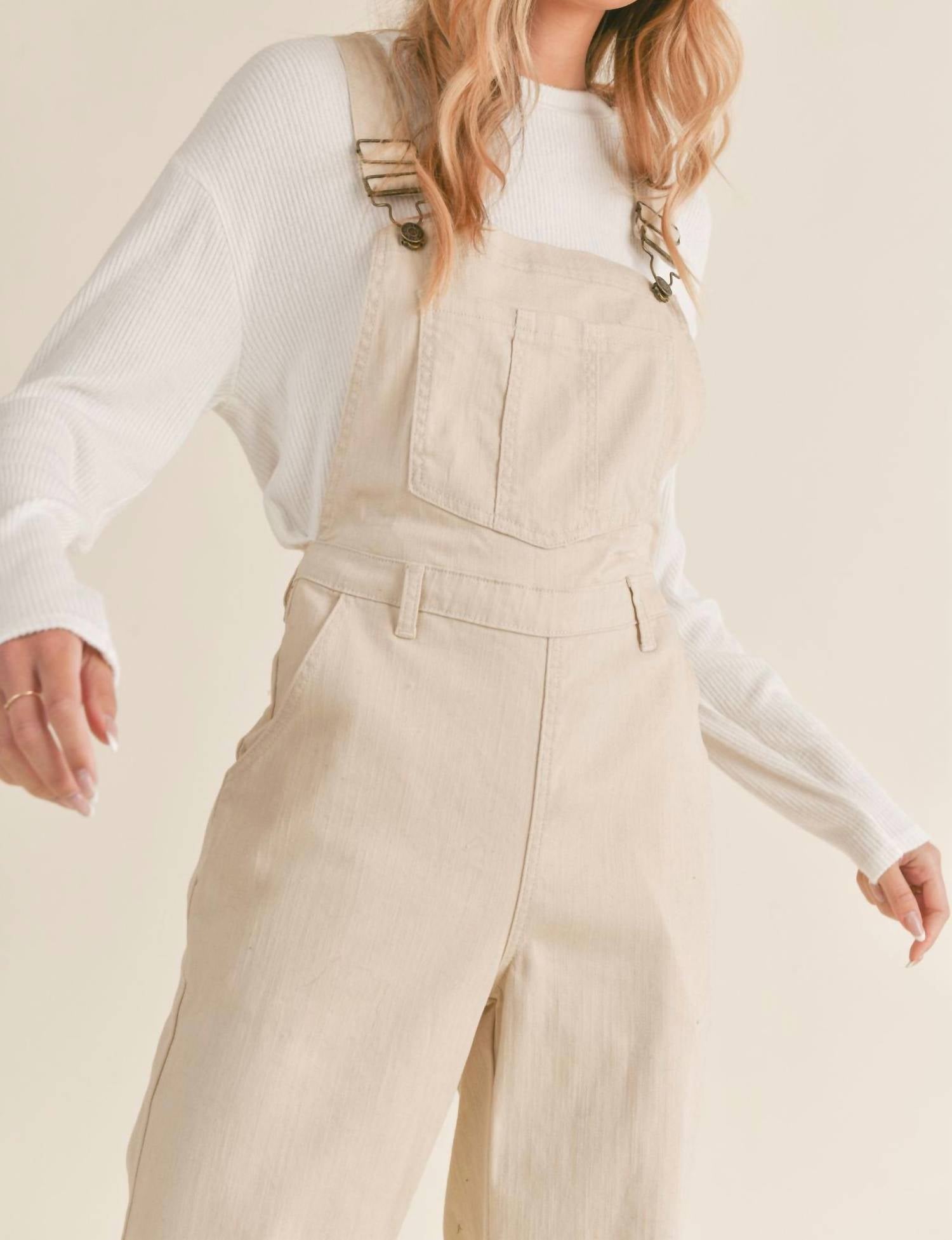 Sadie & Sage - Frankie Denim Wide Leg Overalls