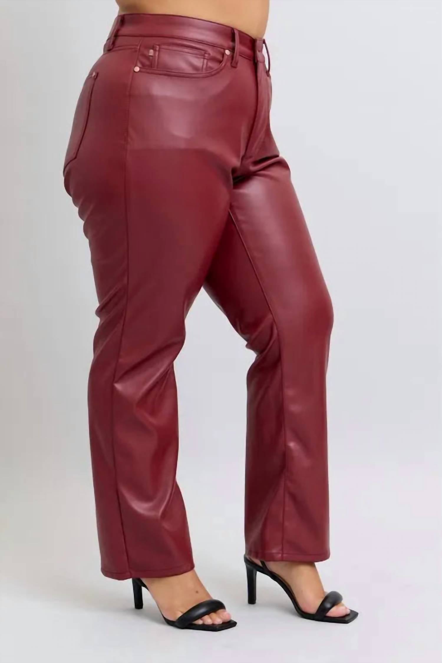 Judy Blue - High Waist Faux Leather Pant