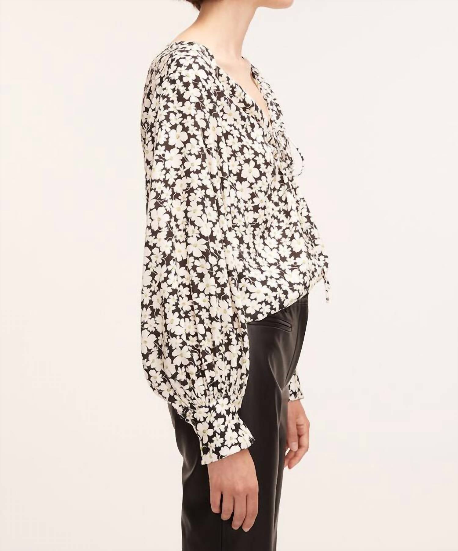 Paige Fleur Drawstring Blouse