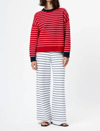 French Connection - Marley Knit Striped Crew Neck Sweater