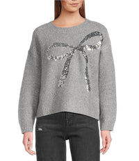 Elan - Sequin Bow Sweater