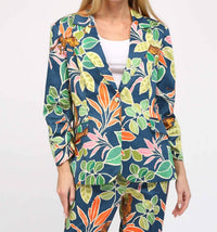 Fate - Jungle Print Satin Blazer