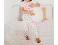 Kickee - Kids' Bamboo Print Short Sleeve Pajama Set