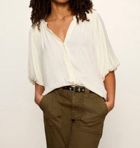 Sanctuary Plenty Of Love Bubble Blouse in collagen - women's blouse