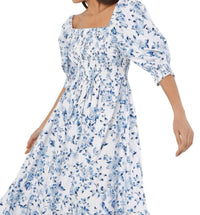 Apricot - Rose Cotton Milkmaid Midaxi Dress