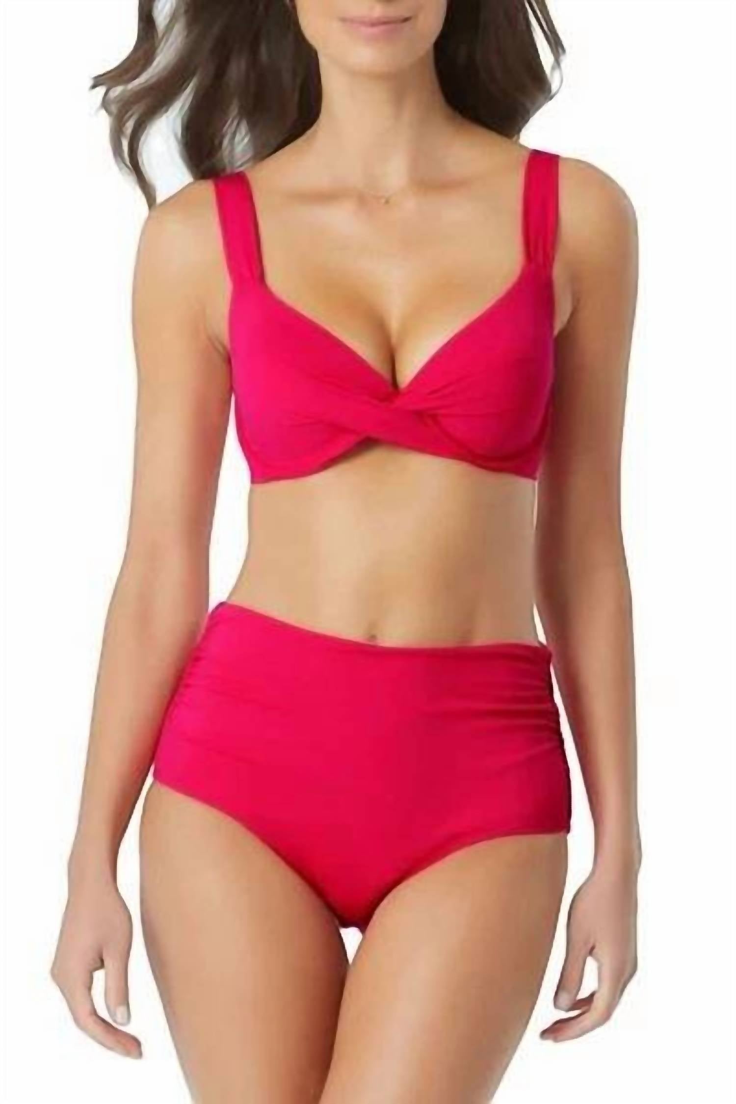Anne Cole - Twist-front Underwire Bikini Top
