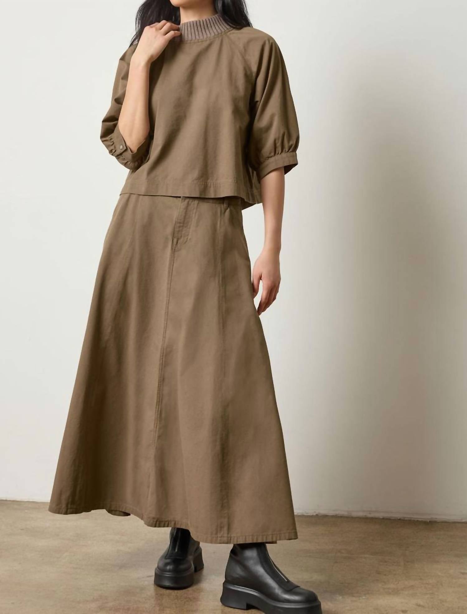 Lilla P - Knit Color Twill Top