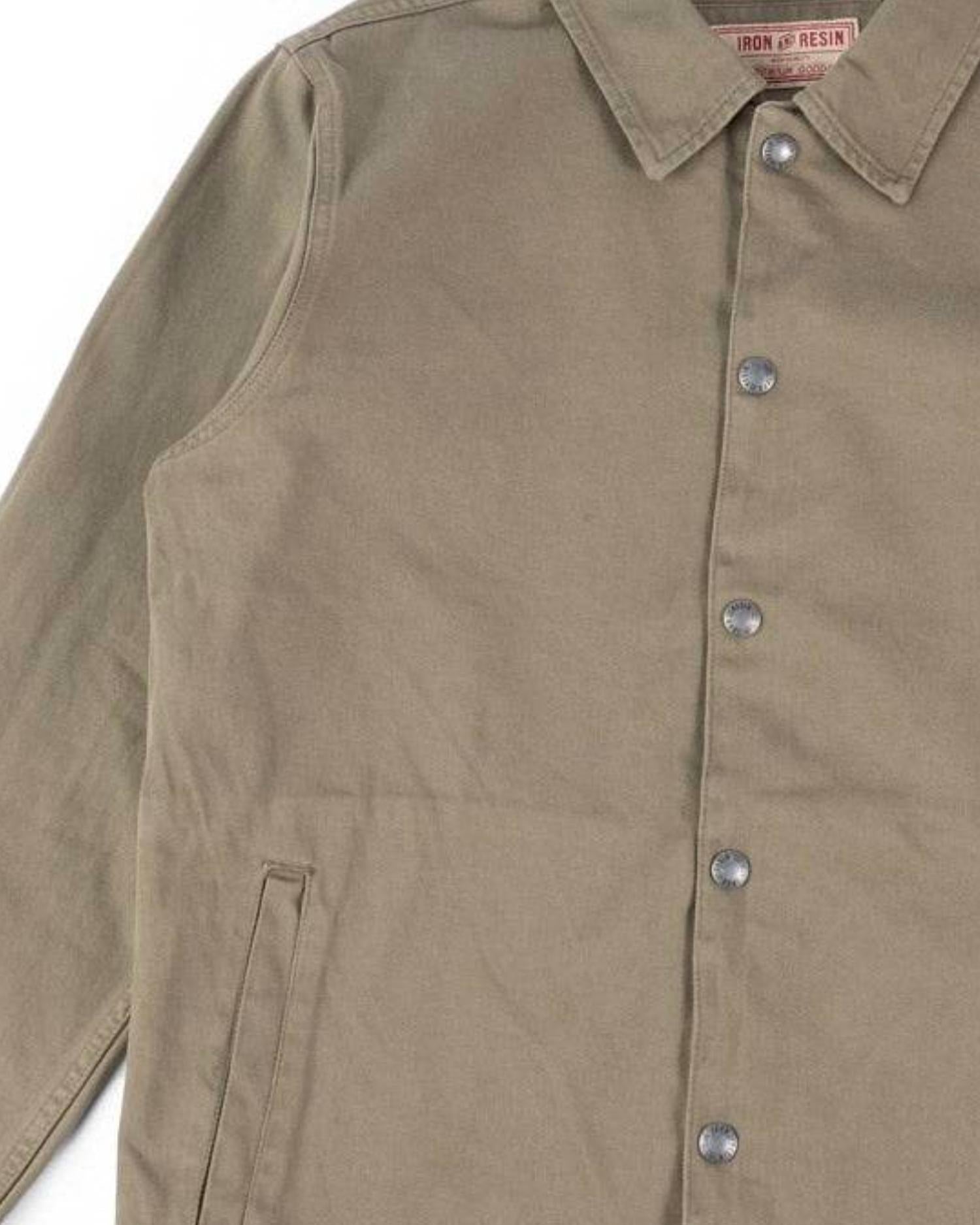 Iron & Resin Men's Coach Jacket in olive - men's jacket - alternate view