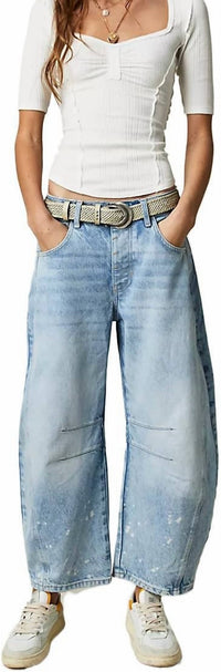 Sweetkama - Dusty Barrel Wide Leg Jeans