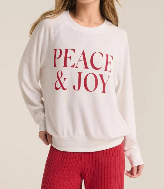 Z Supply - Cassie Peace and Joy Raglan Tee