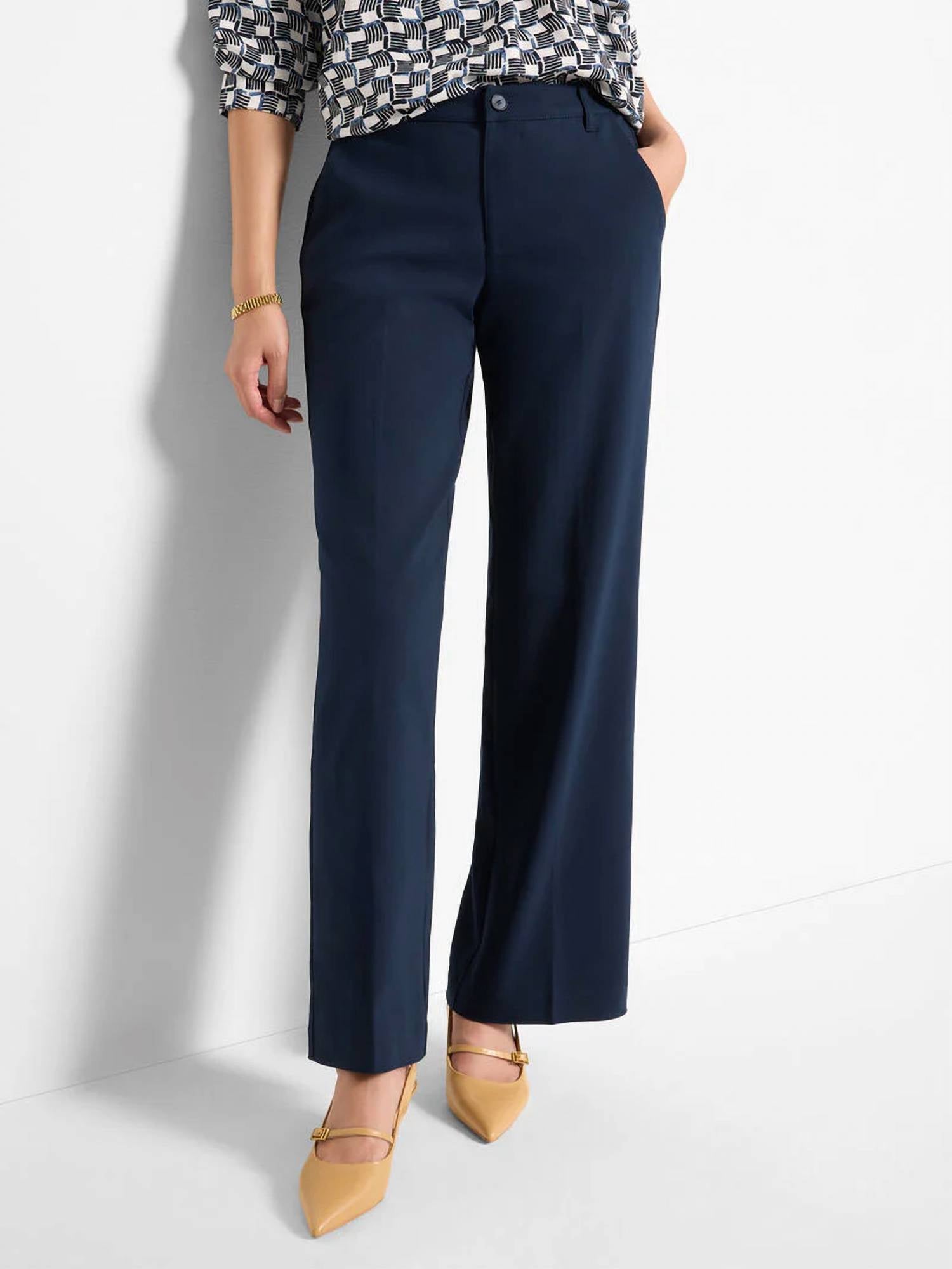 Nic + Zoe - Seasonless Cotton Wide-leg Trousers