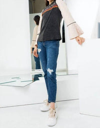 Thml - Fight Or Flight Embroidered Top