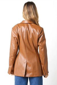 Olivaceous - Madelyn Button Down Blazer