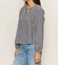 Sanctuary - Perfect Gingham Button Front Blouse