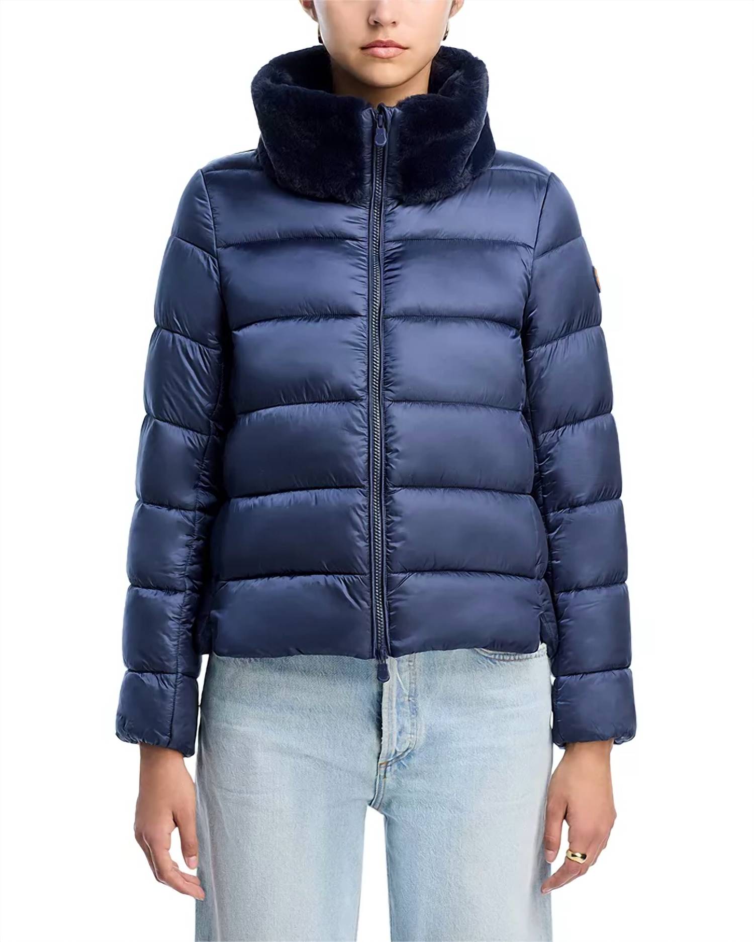 Save The Duck - Mei Faux Fur Trim Quilted Jacket