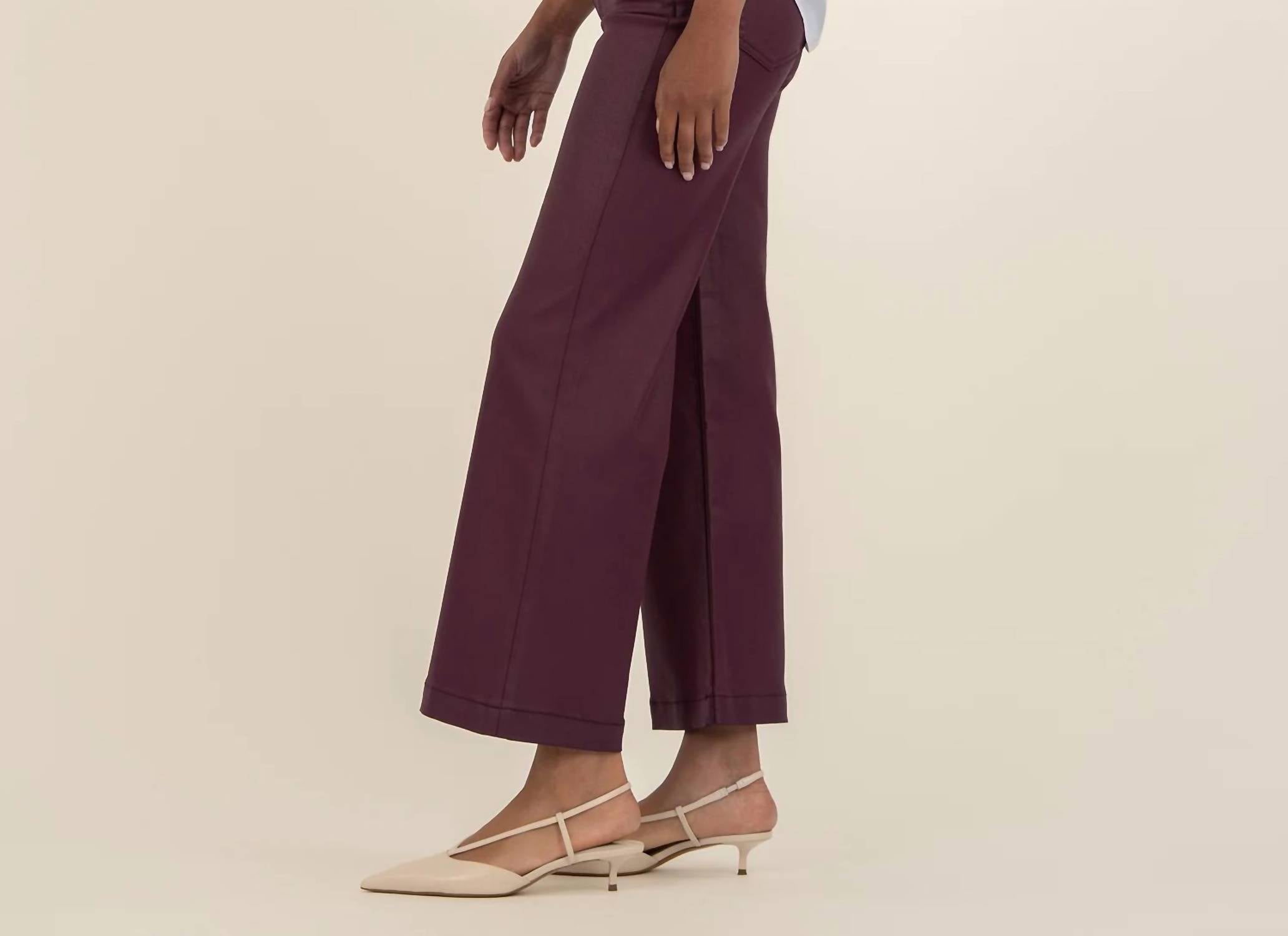 Kut From The Kloth - Meg Coated Hi Rise Wide Leg Jeans