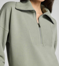 Spanx - Airessentials French Rib Half-zip Pullover