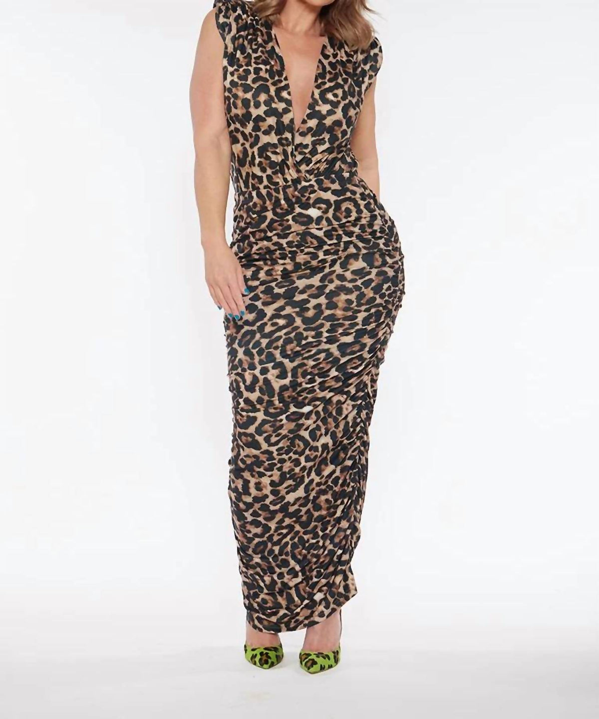 Circular Path - Ruched Maxi Skirt