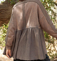 J.Nna - Skylar Flare Zip Up Hoodie