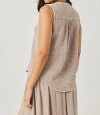 Splendid - Ava Gauze Button Tank