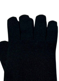 Moray Cashmere Ladies' Cashmere Gloves in black - women's accessory - detail view