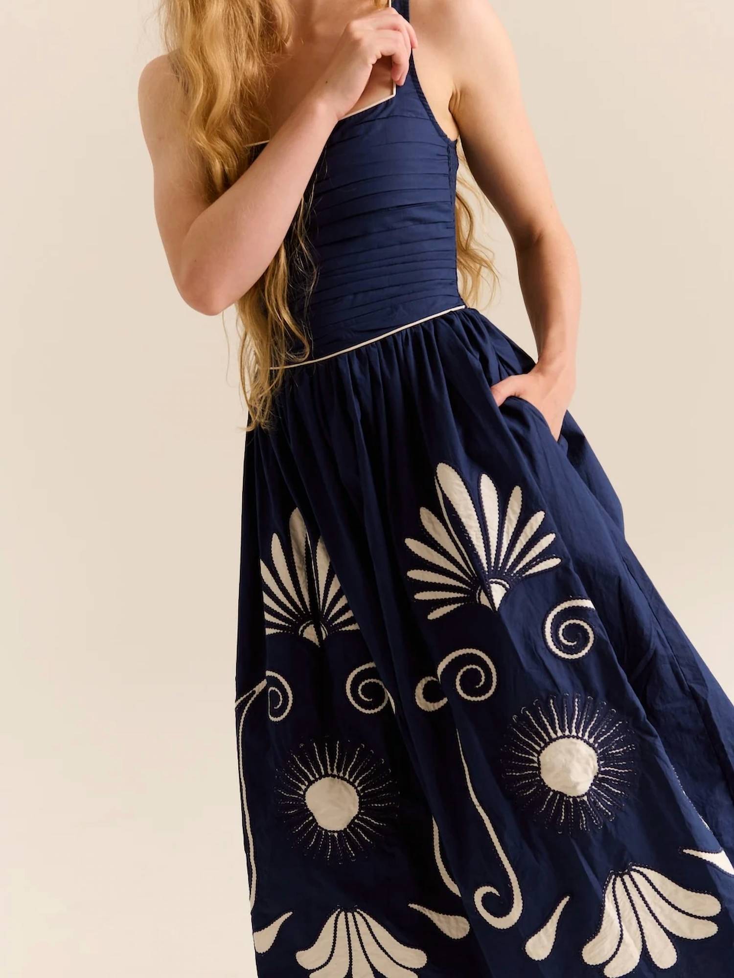 Carolina K - Almara Cotton Poplin Midi Dress