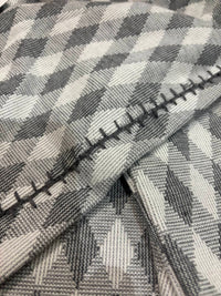 Shana Apparel Whipstitch sleeve sweater in grey - women's sweater - detail view