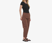 VERVET BY FLYING MONKEY Katie Barrel Jeans in brown - women's jeans - alternate view