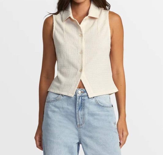Rvca - Klein Buttoned Tank Top