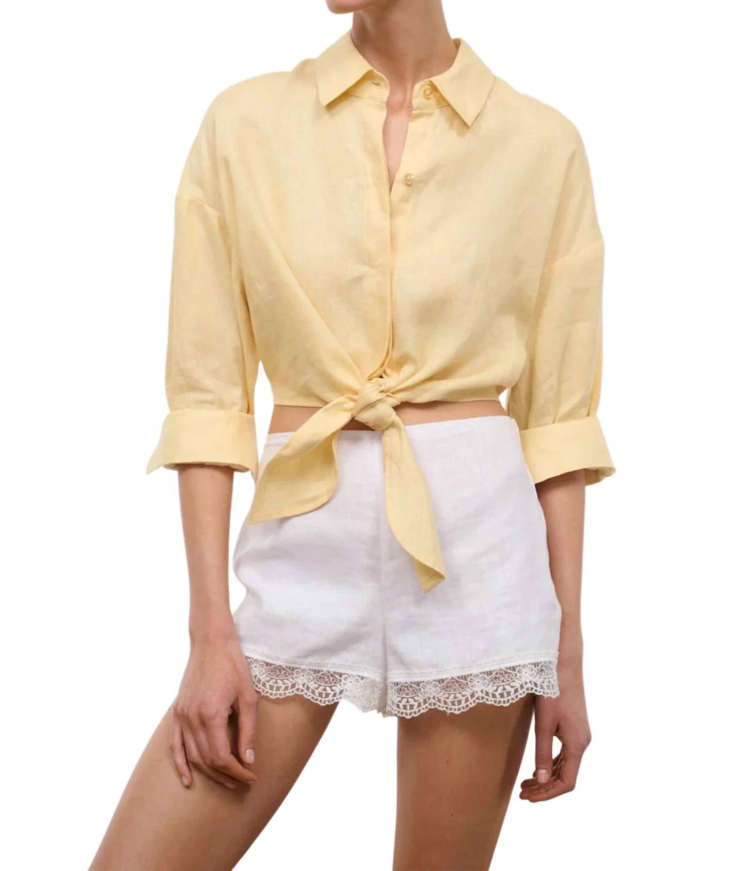 Staud - Women's Lisa Linen Top