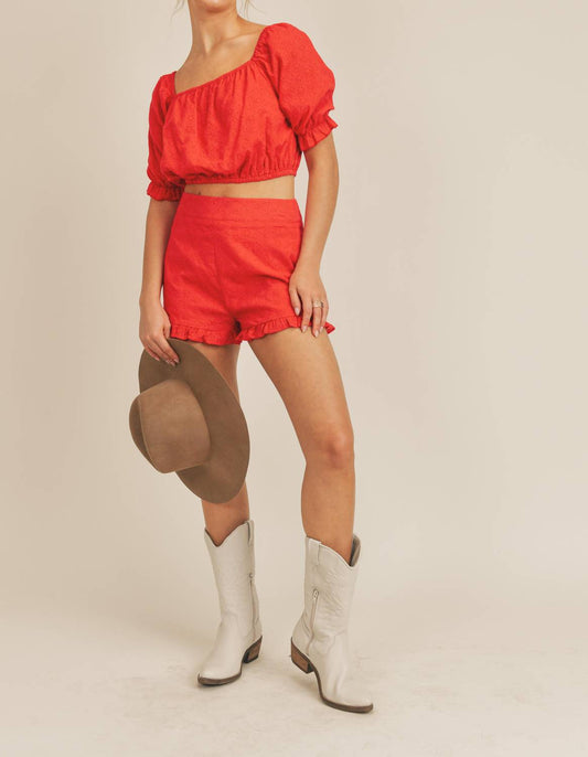 Sadie & Sage - Valentina Eyelet Shorts