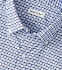 PETER MILLAR Leavenworth Performance Twill Sport Shirt in evening tide 1 - men's shirt - view 4