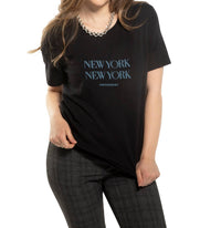 On This Day - "new york new york" Graphic Short Sleeve Knit Tee