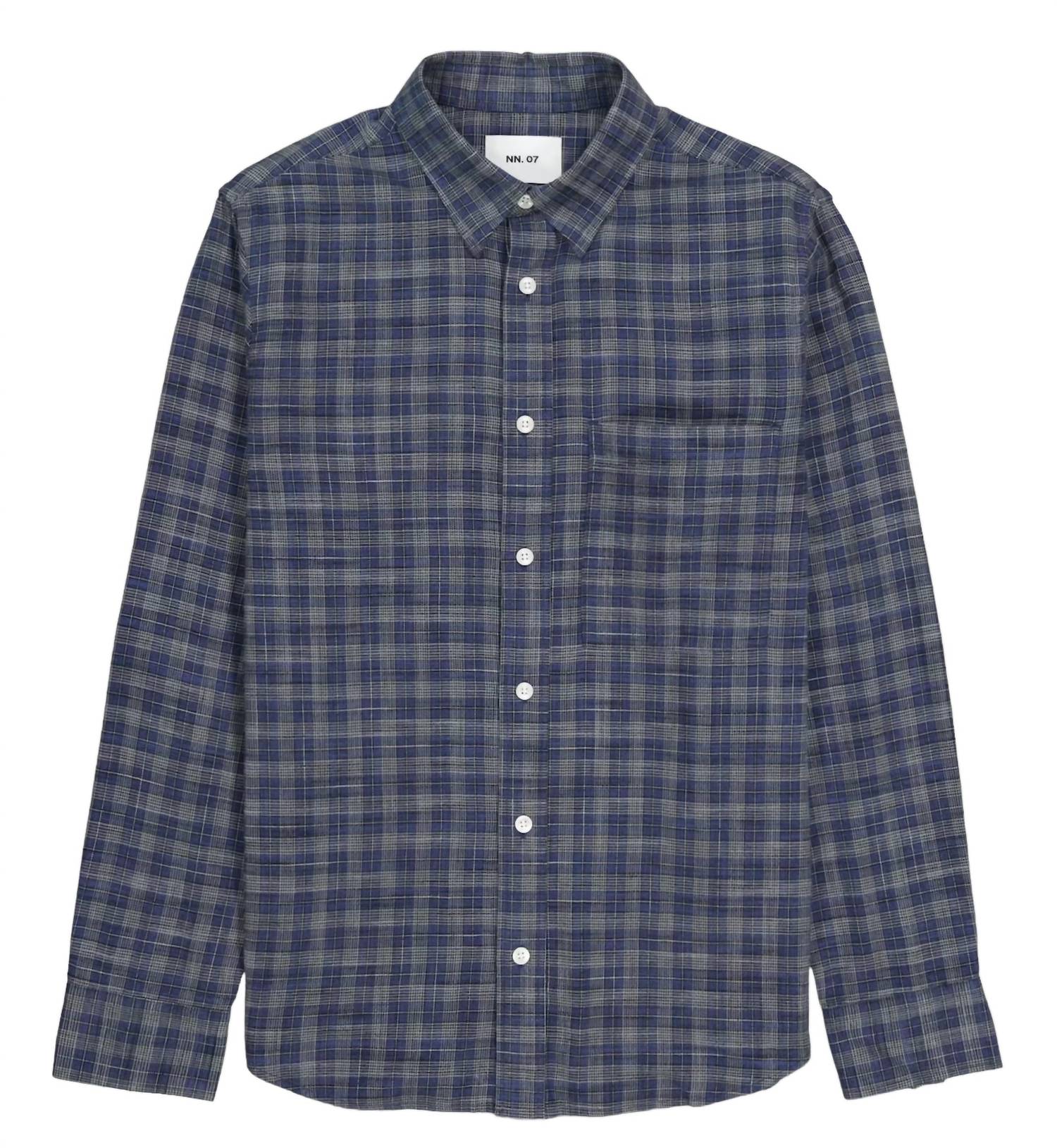 Nn07 - Cohen Brushed Flannel Checked Shirt