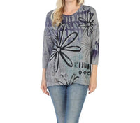 Jess & Jane - Delilah Burnout High Low Top